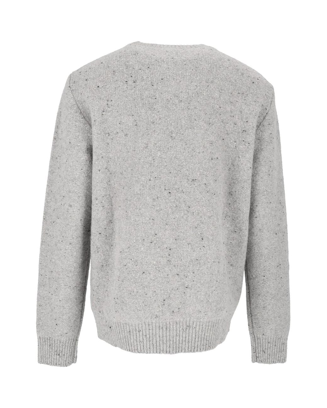 Peserico Gray Cable-Knit Sweater for men
