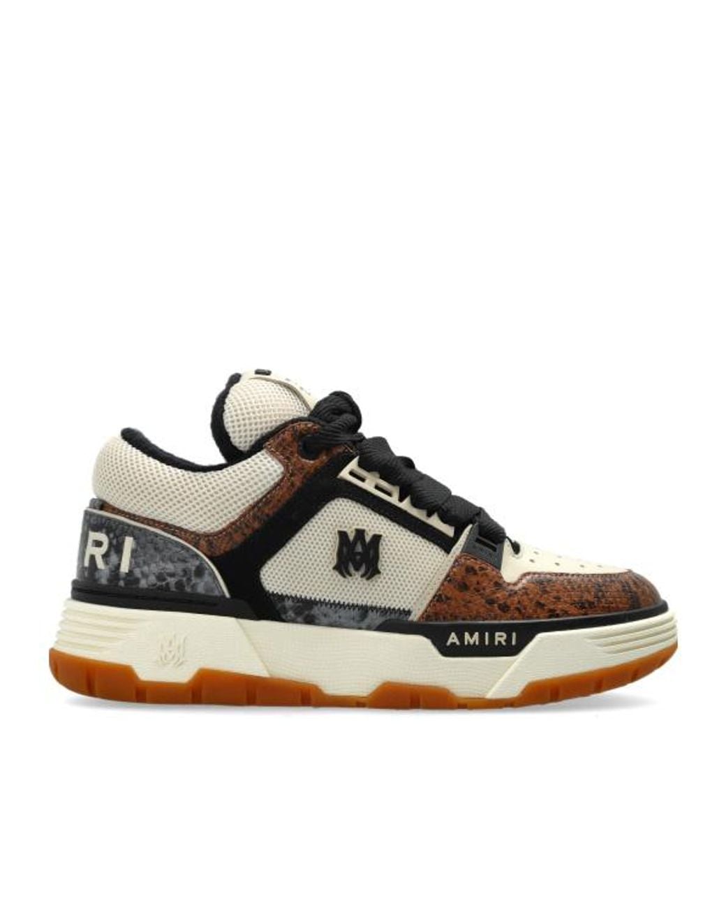 Amiri Black Ma-1 Lace-Up Sneakers for men