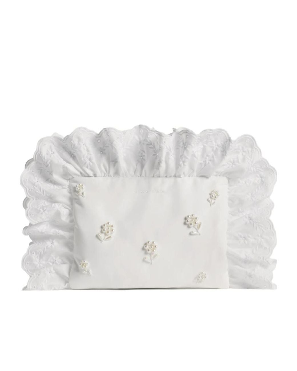 Simone Rocha Gray Pillowcase Clutch Bag
