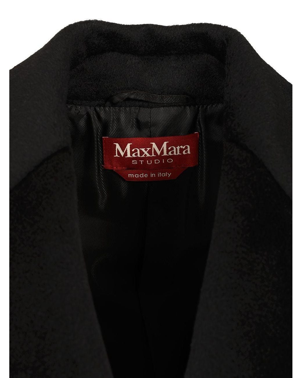 Max Mara Black Studio Tokio Double Breasted Coat