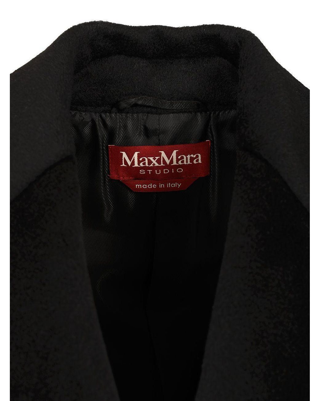 Max Mara Black Studio Tokio Double Breasted Coat