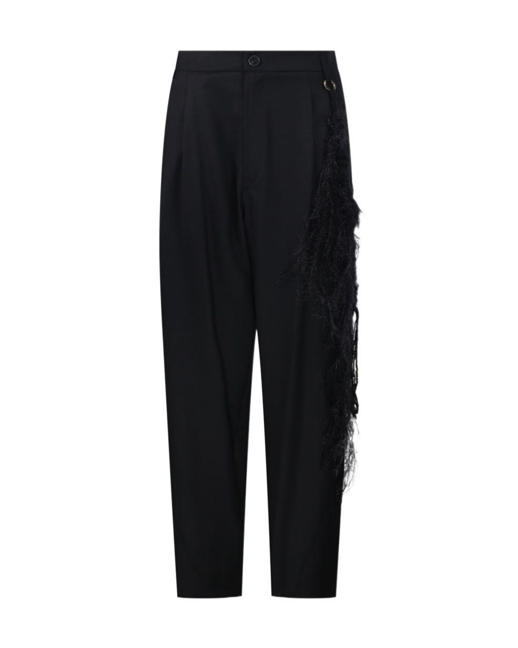 DARKPARK Black Casual Trousers With Belt Loops