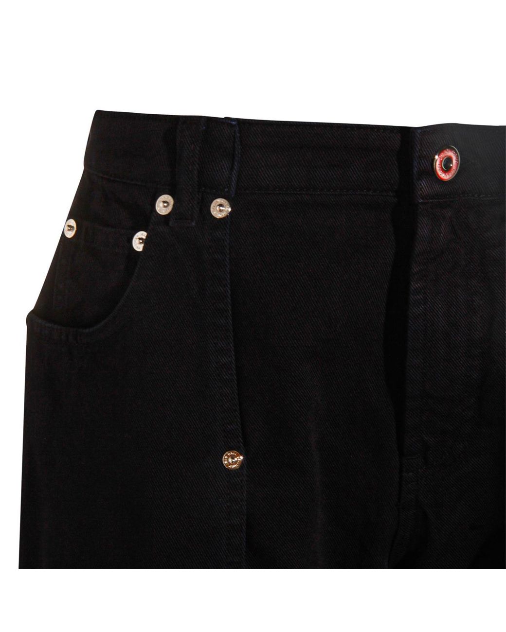 Jean Paul Gaultier Black Logo Patch Jeans