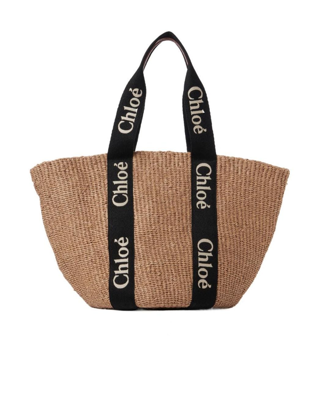 Chloé Brown Chloé Woody Large Tote Bag