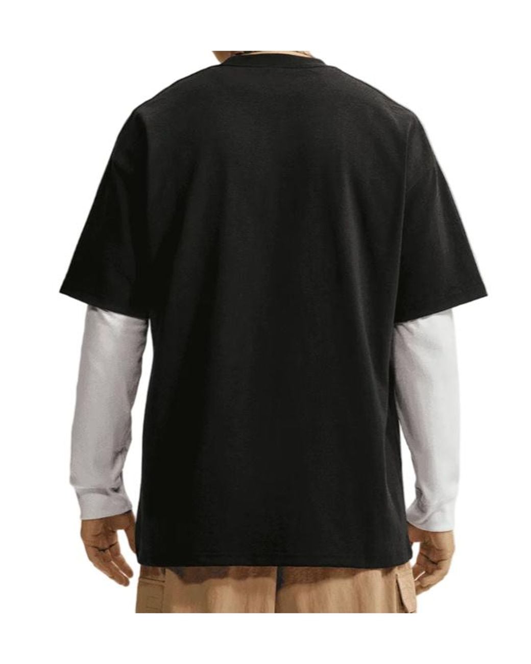 Nike Black Logo-Embroidered T-Shirt for men