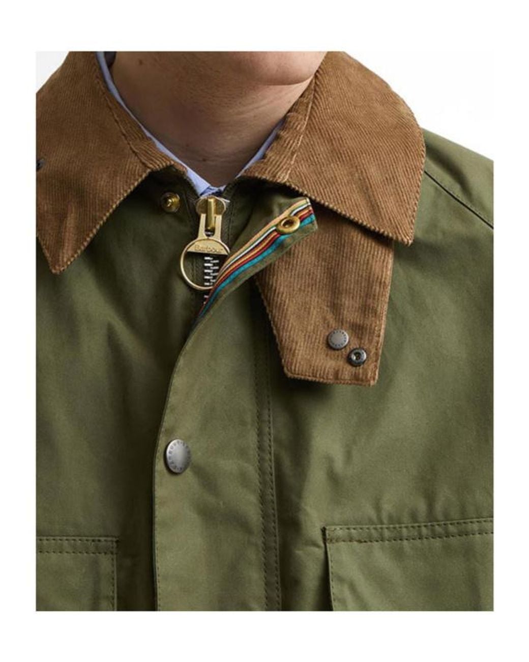 Barbour Green X Paul Smith Sugarlump Bedale Casual Jacket for men