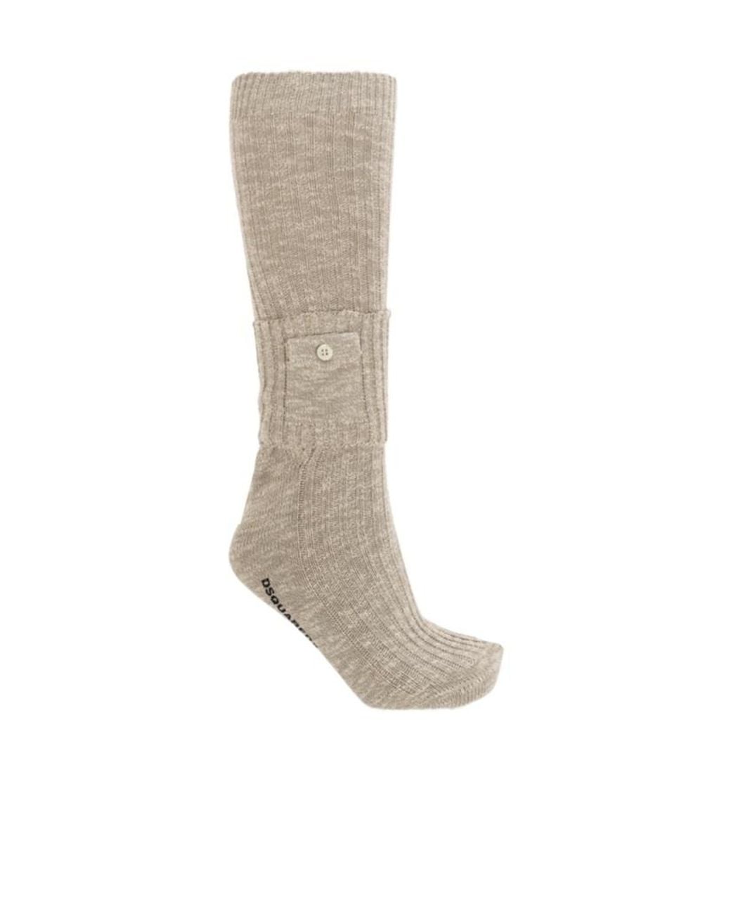 DSquared² White Logo Socks for men