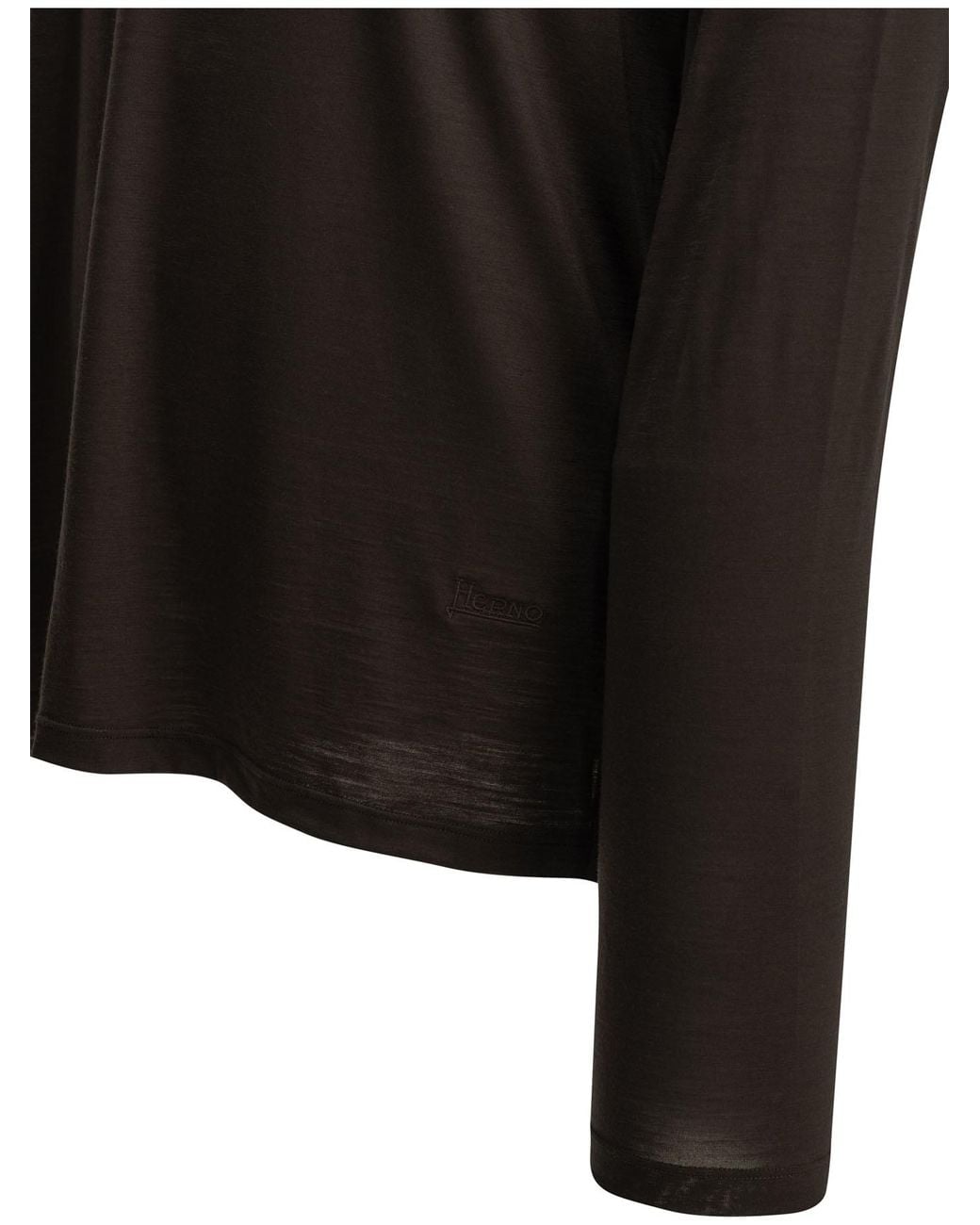 Herno Black Long Sleeved Jumper for men