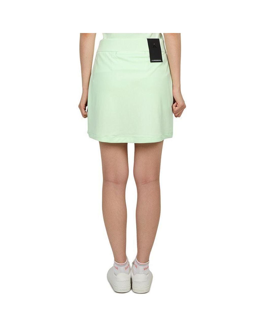J.Lindeberg Green Pleated Midi Skirt