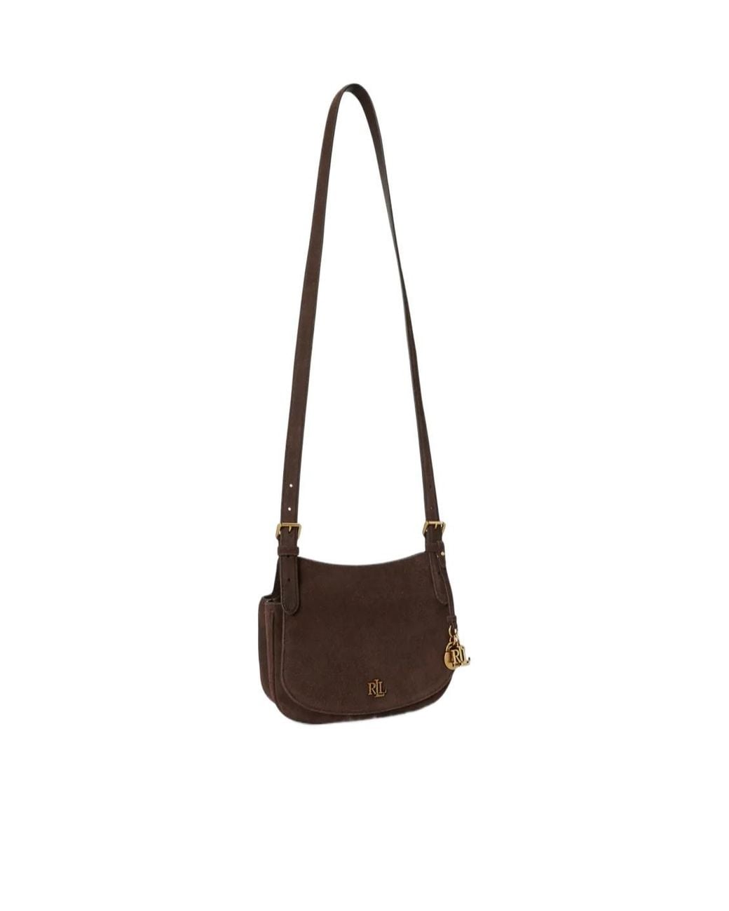 Ralph Lauren Brown Marcy Crossbody Bag
