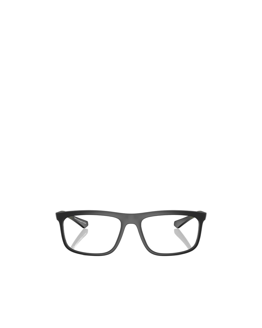 Emporio Armani White Square Frame Glasses for men