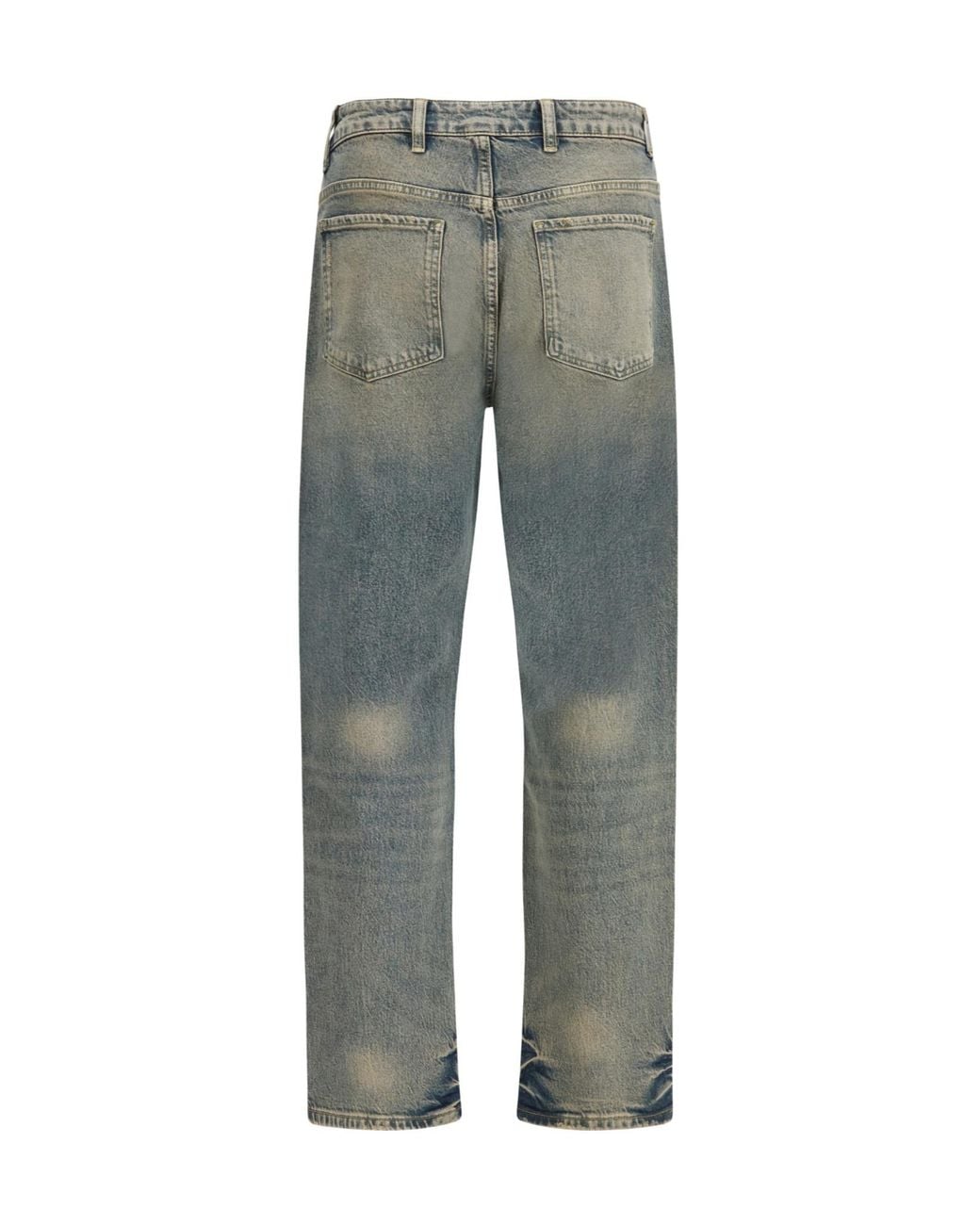 Represent Gray Belt-Loop Pocket Jeans for men