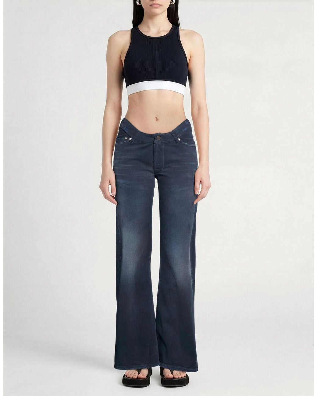 Balenciaga Blue Dark Straight-Leg Jeans