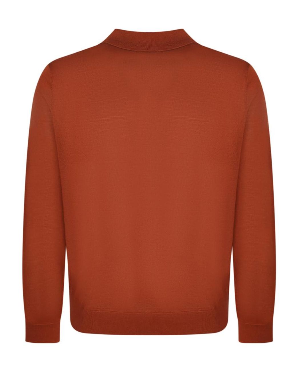Paul Smith Brown Buttoned Polo Collar Knitted Sweater for men