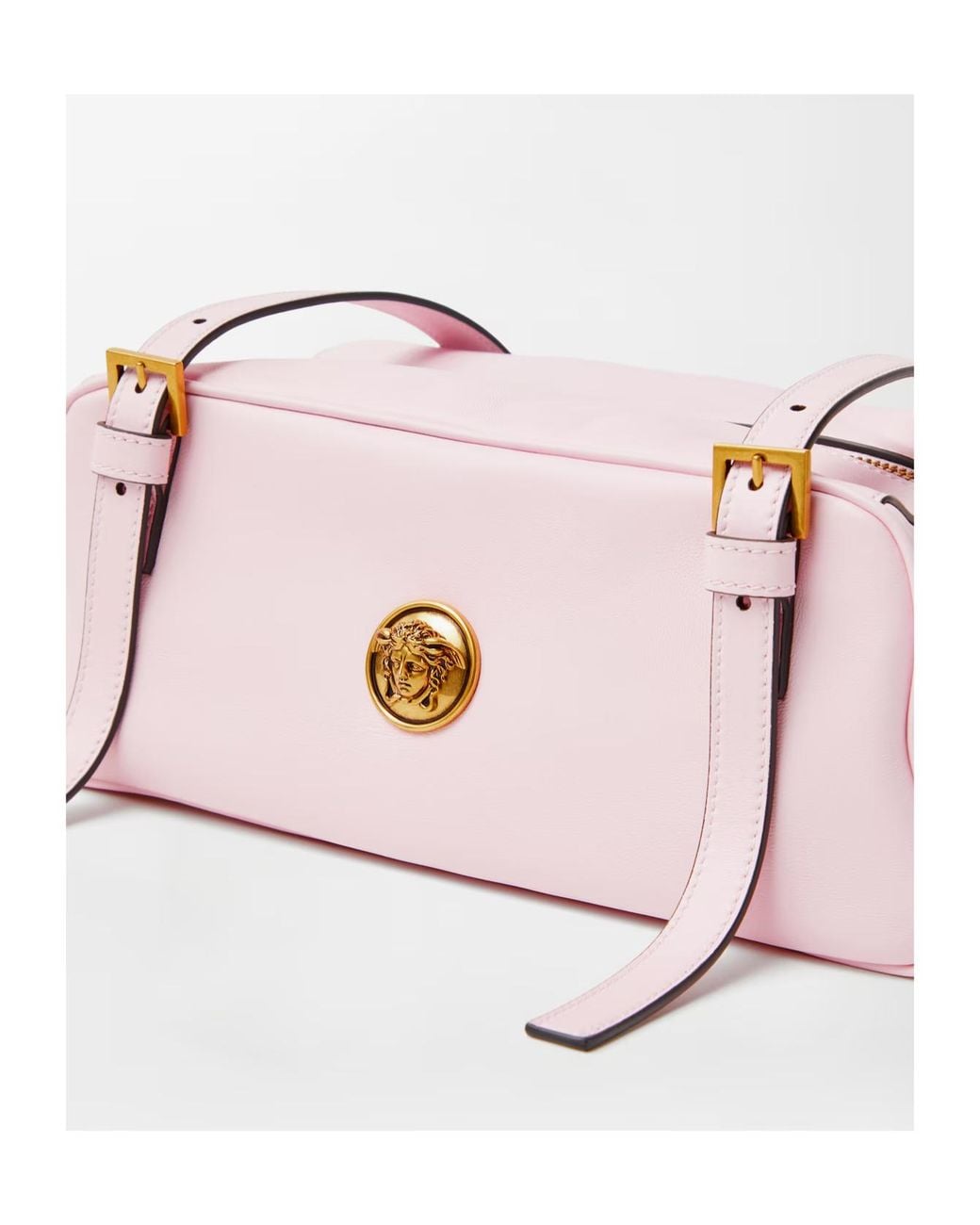 Versace Pink Emblème Bowling Bag