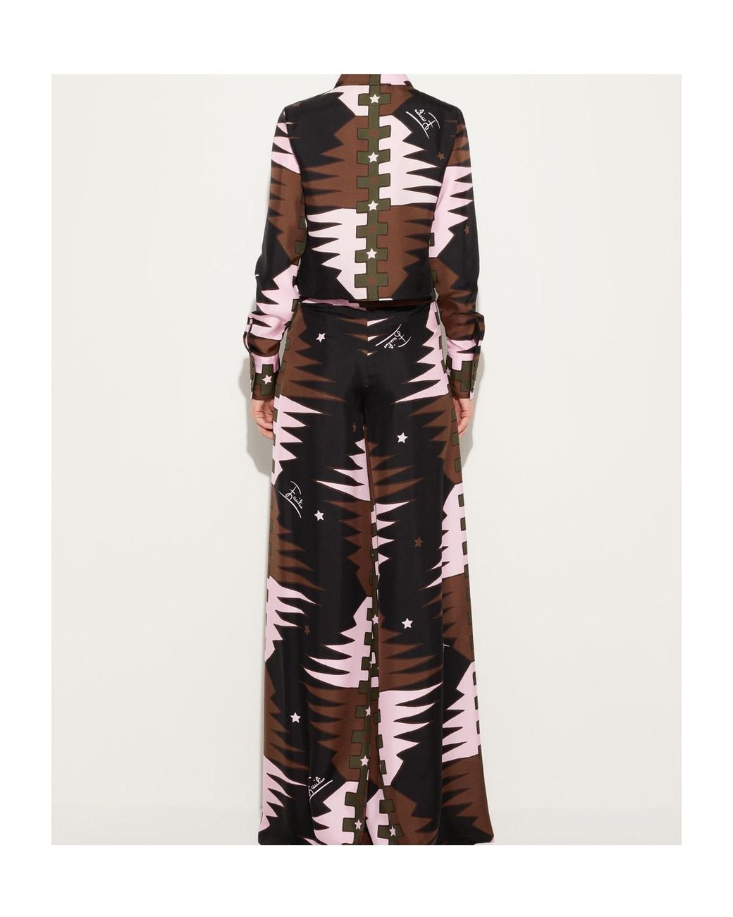 Emilio Pucci Black Pucci Printed Cropped Shirt