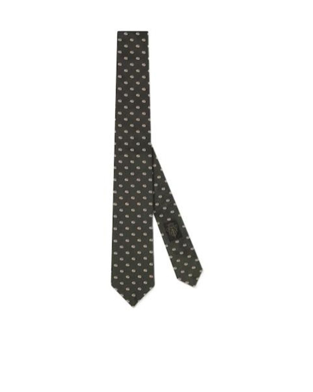 Gucci Multicolor Double G Silk Jacquard Tie for men
