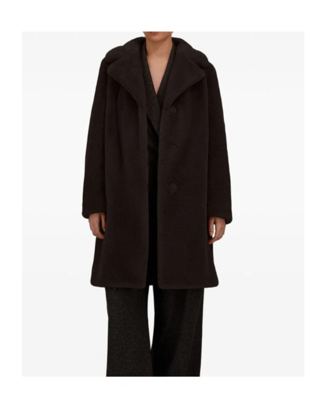 Herno Black Textured Long Coat