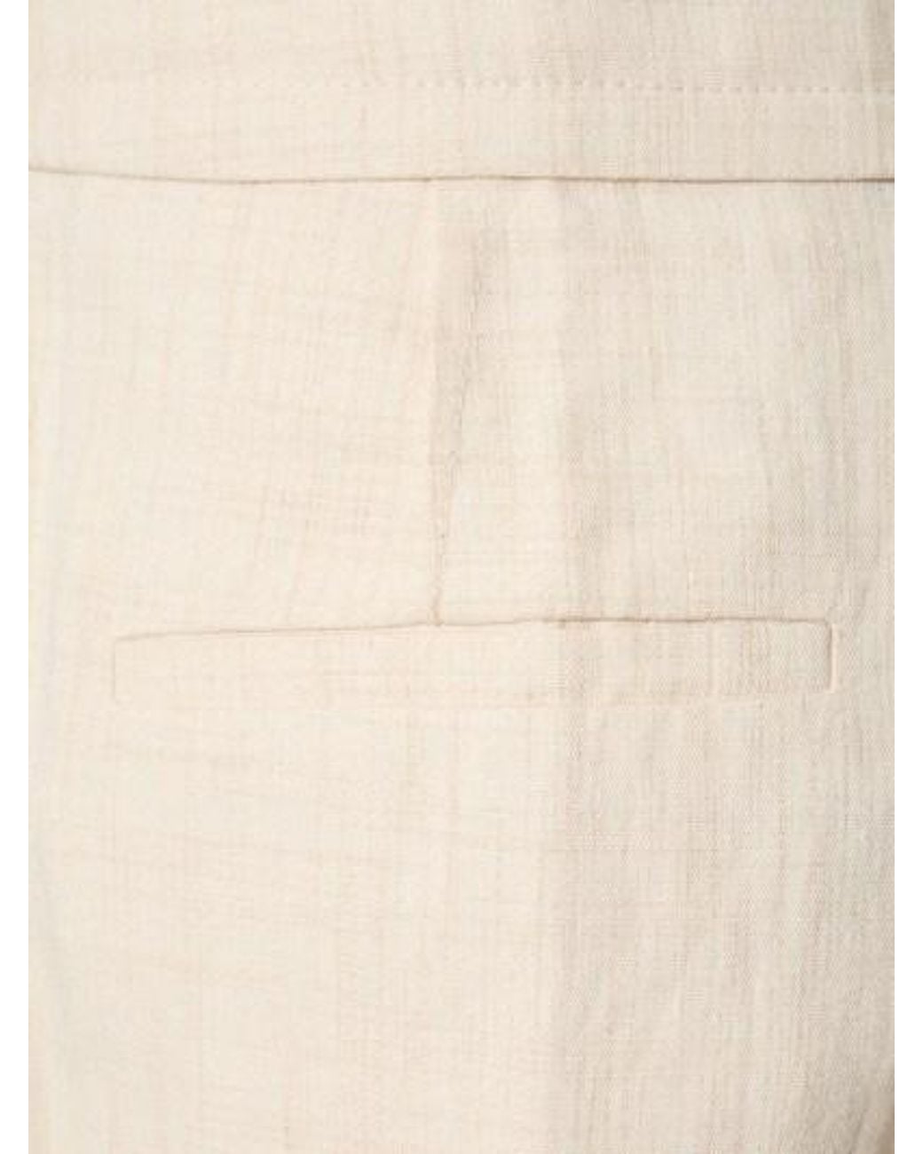 Jacquemus White Wide-Leg High-Waisted Trousers