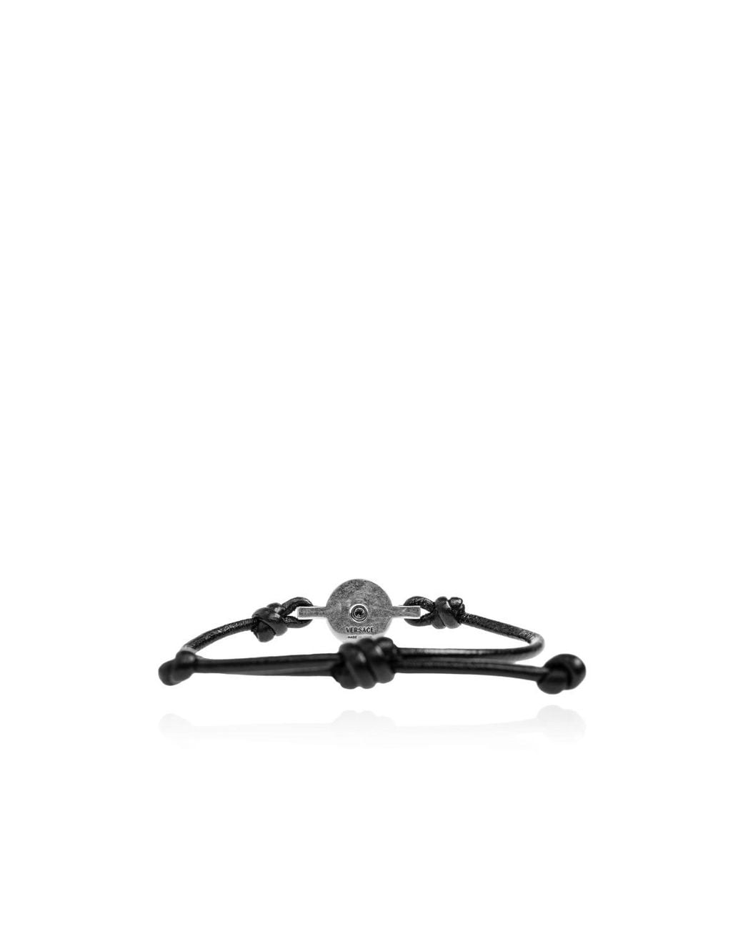 Versace White Medusa Logo Plaque Bracelet for men