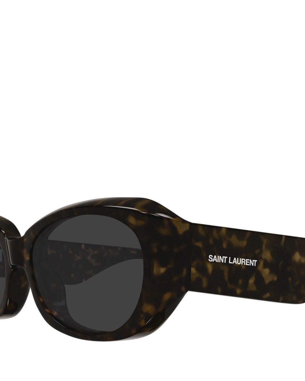 Saint Laurent Black Square-Frame Sunglasses