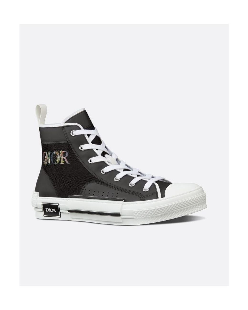 Dior Black Logo High-Top Sneakers for men