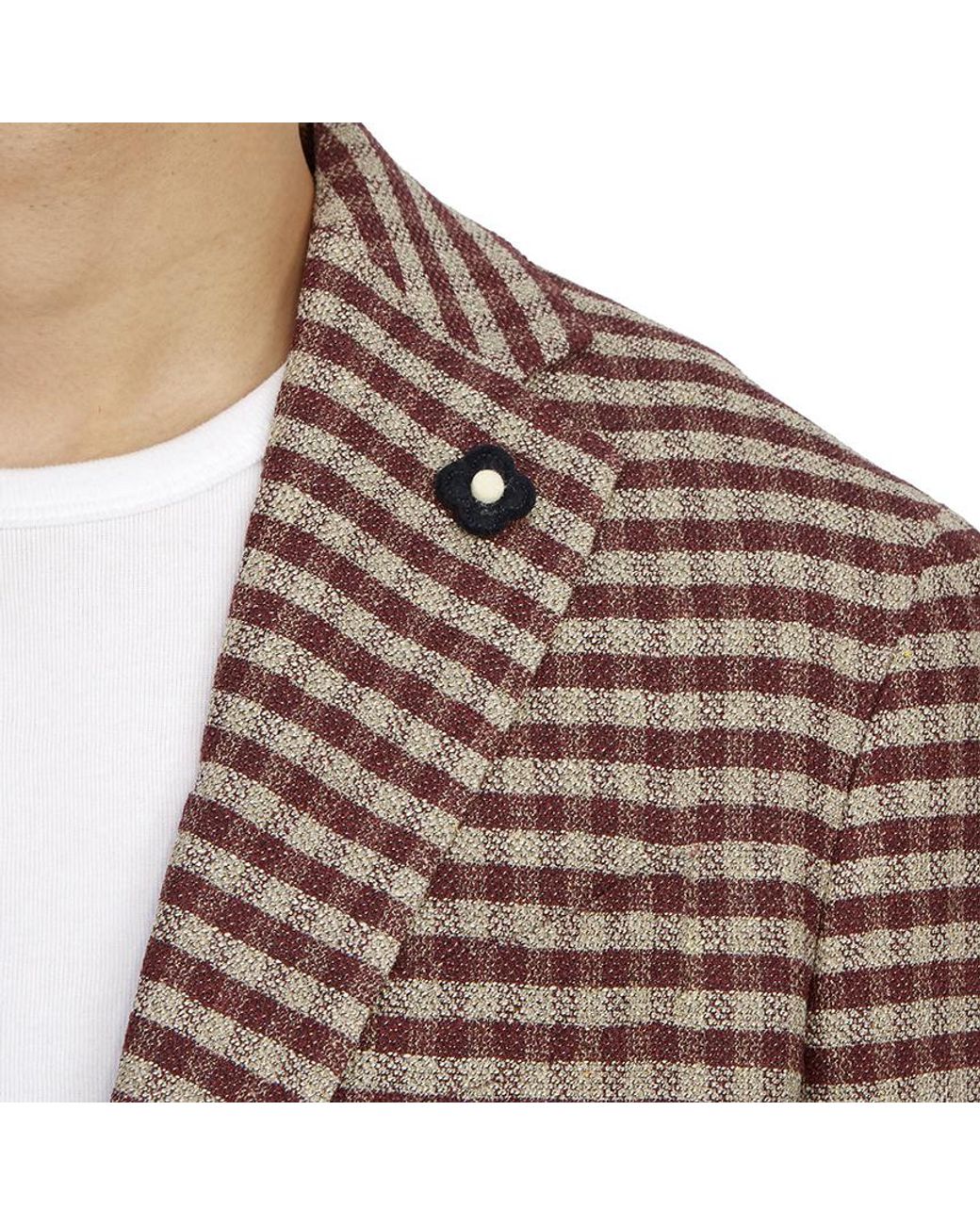 Lardini Brown Long Sleeved Suit Jacket for men