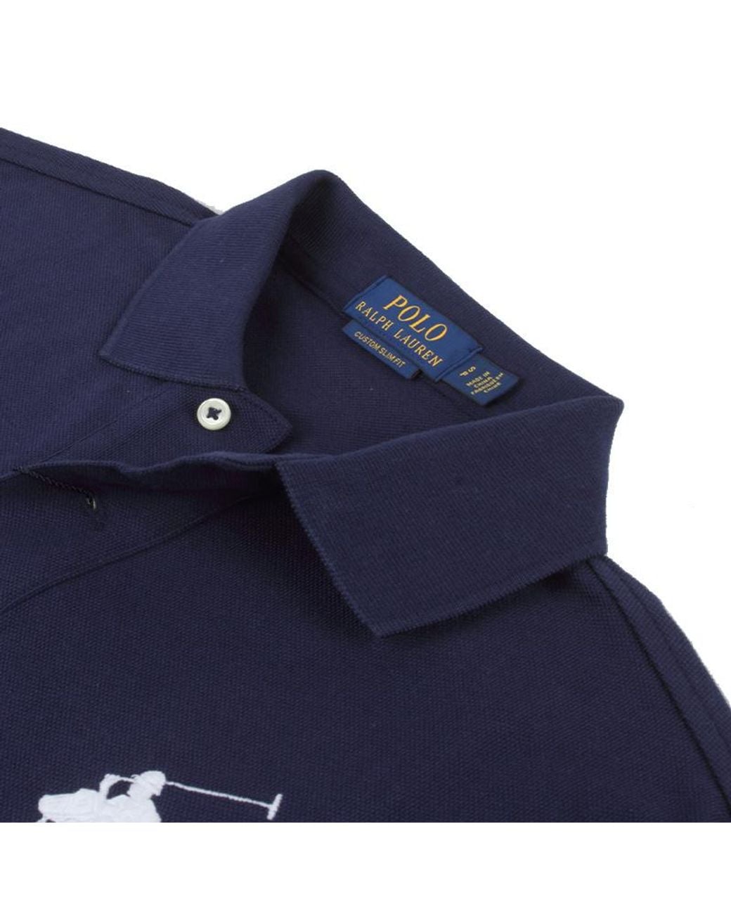 Polo Ralph Lauren Blue Big Pony Slim Fit Polo Shirt for men