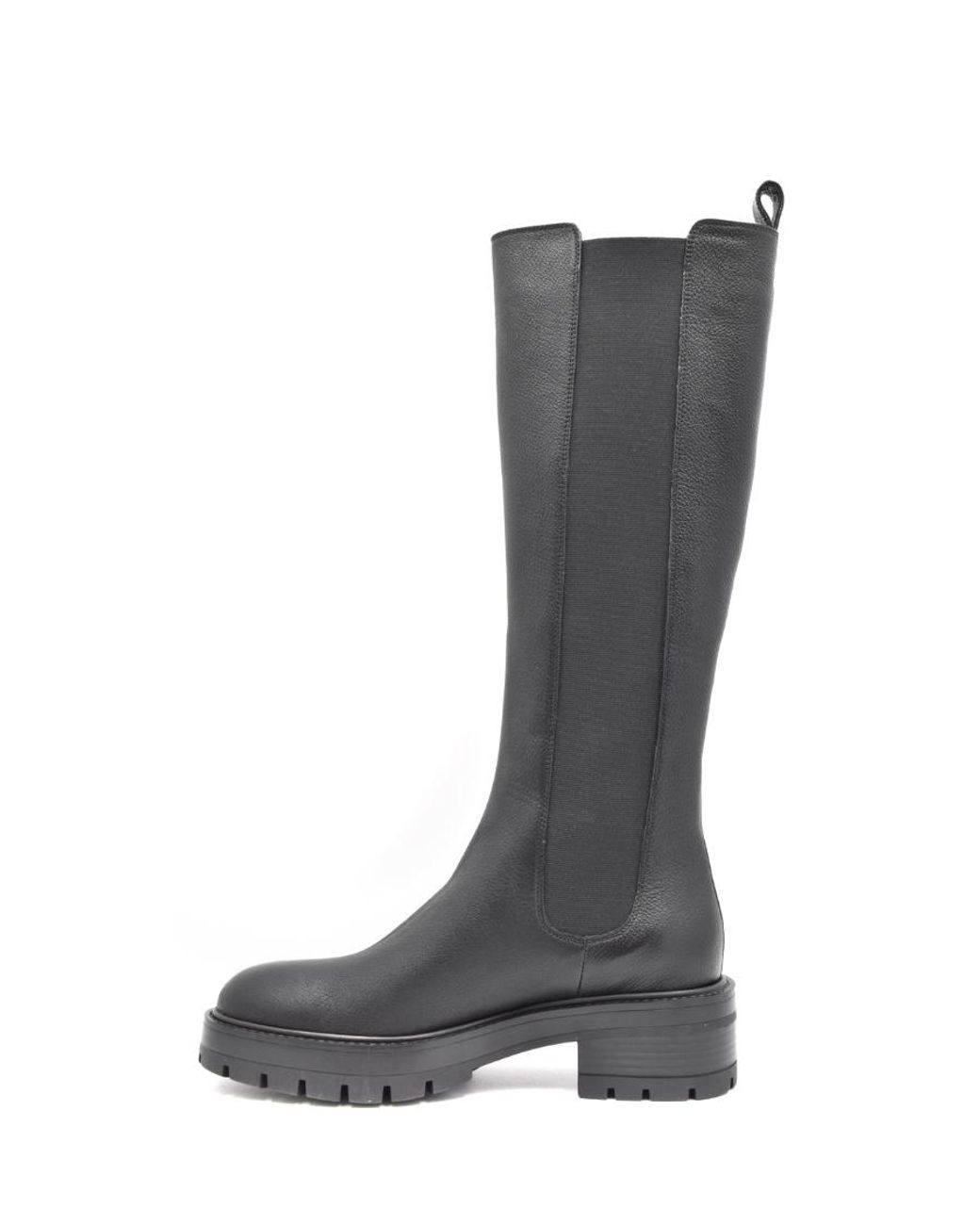 Aquazzura Black Platform Thigh-High Boots