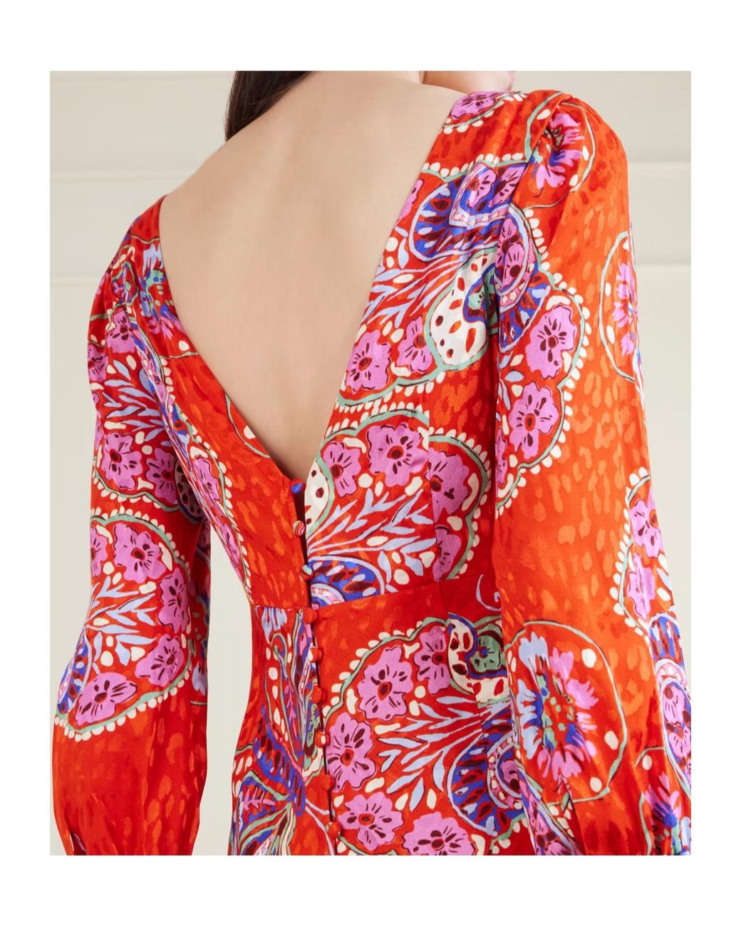 Rixo Red Marni Maxi Dress