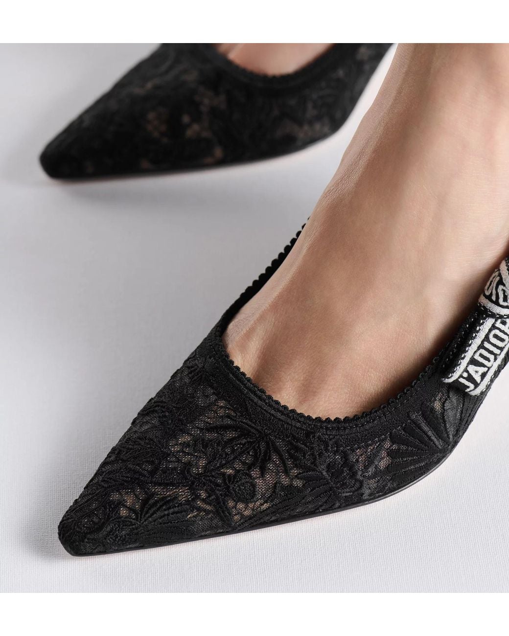 Dior Black J'A Slingback Pump