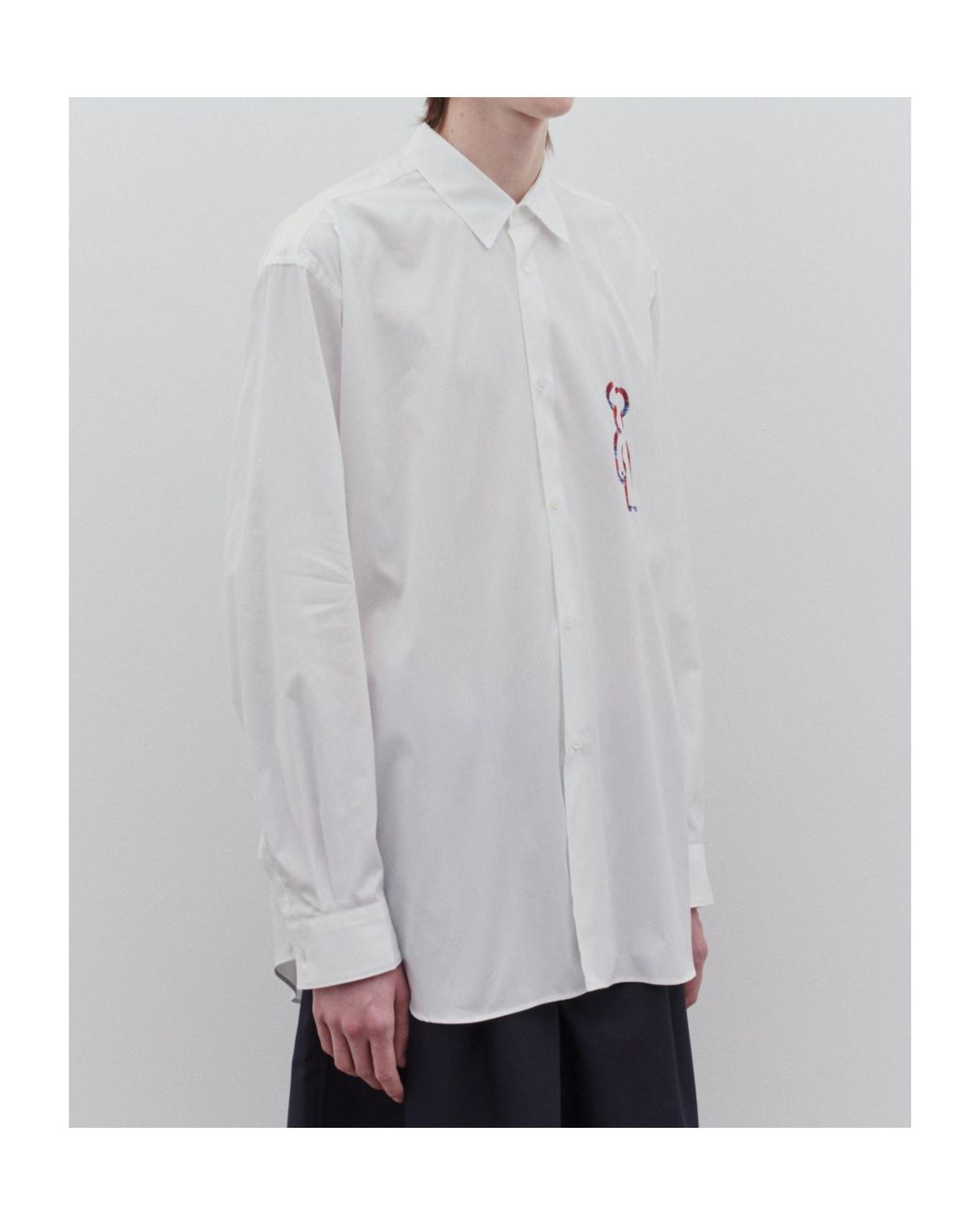Comme des Garçons White X Medicom Toy Logo-Printed Cotton Shirt for men