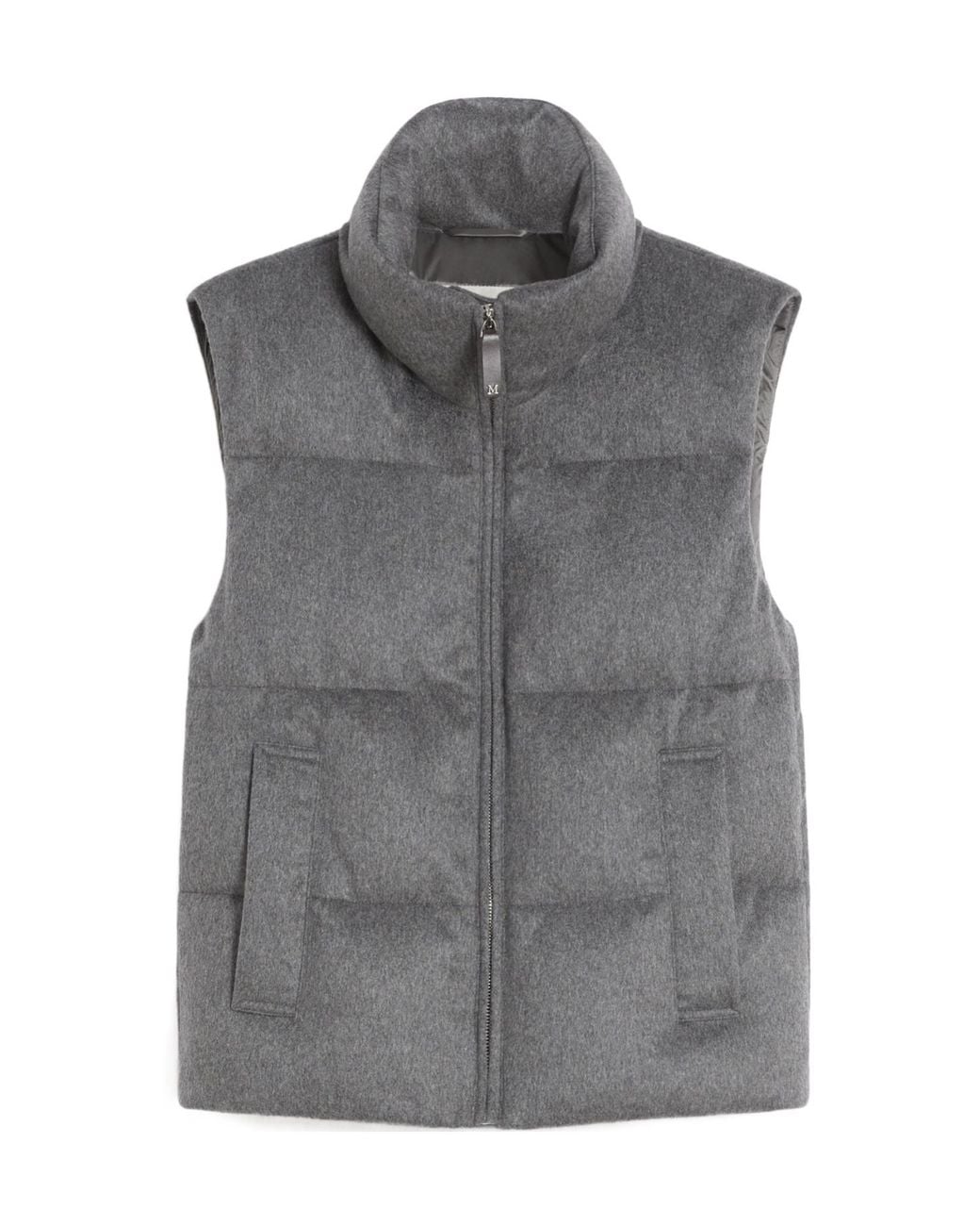Max Mara Gray The Cube Amoroso Quilted Down Gilet