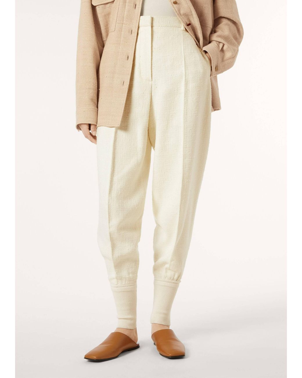 Loro Piana White Fred Trousers