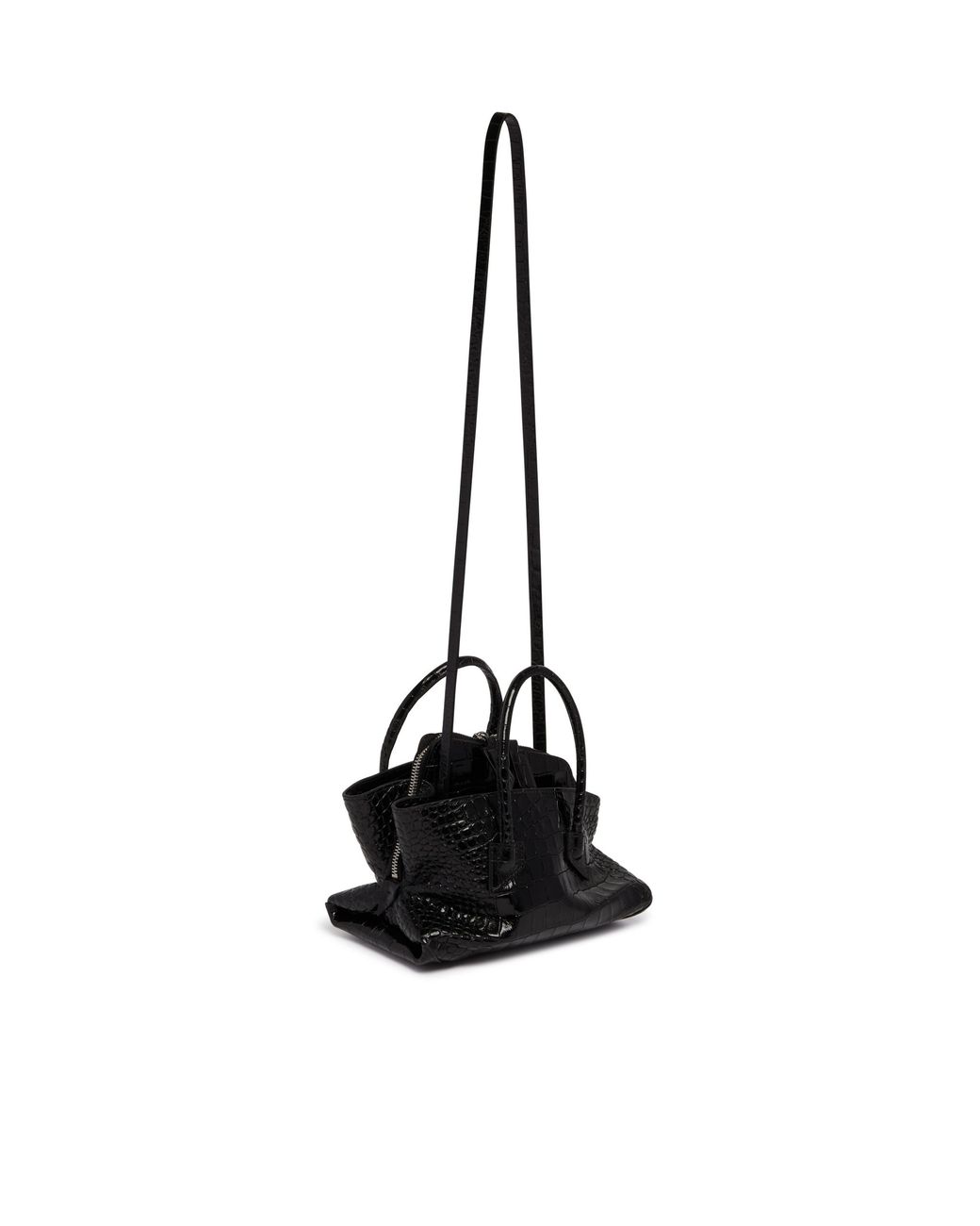 The Attico Black The La Passeggiata Mini Top Handle Bag