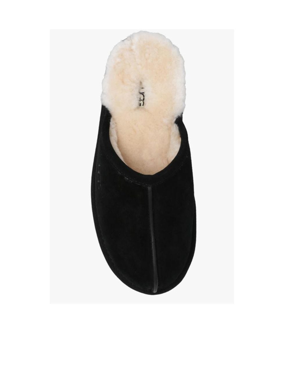 Ugg Black Scuff Logo Embossed Slippers for men
