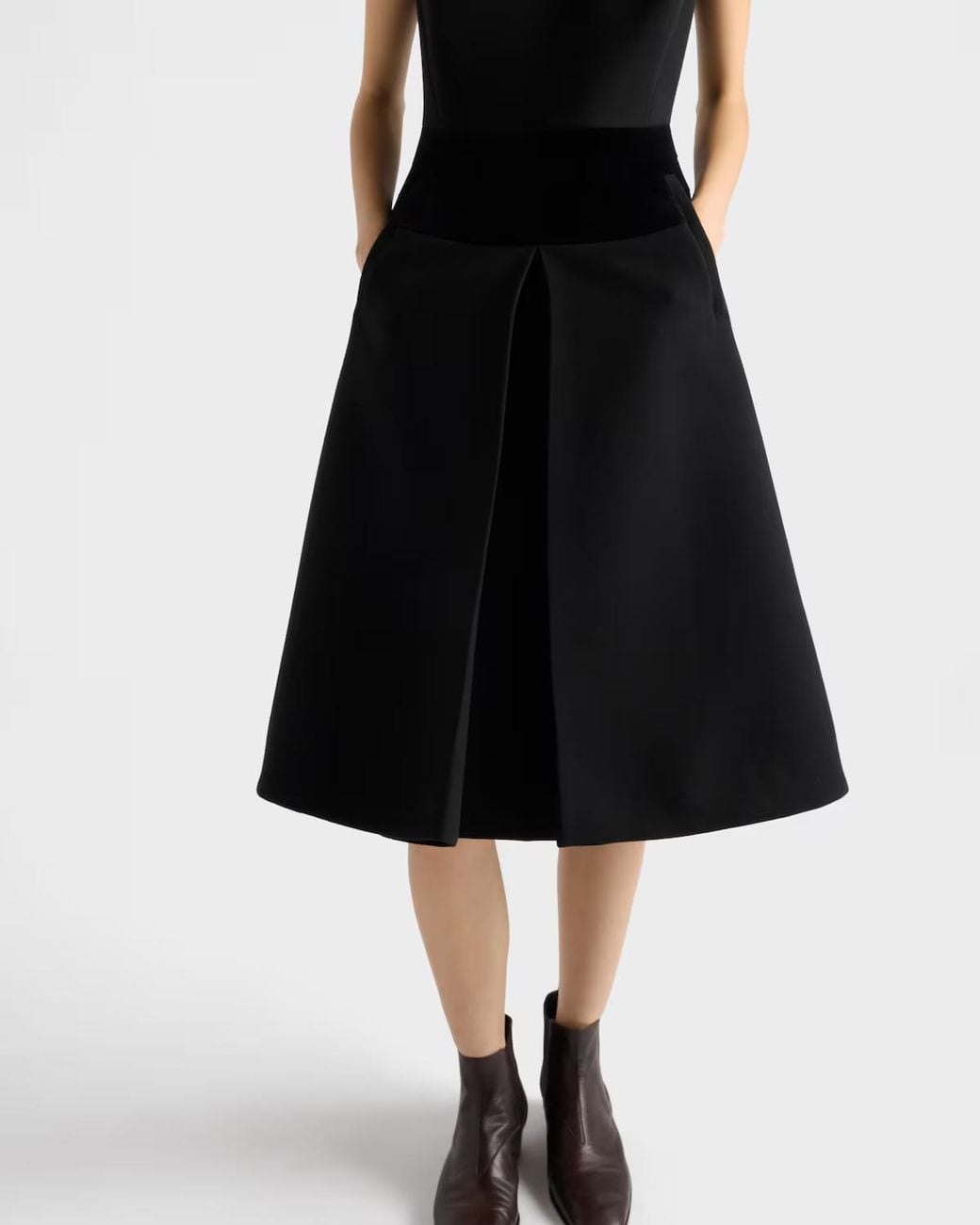 Prada Black Natté Fabric Dress