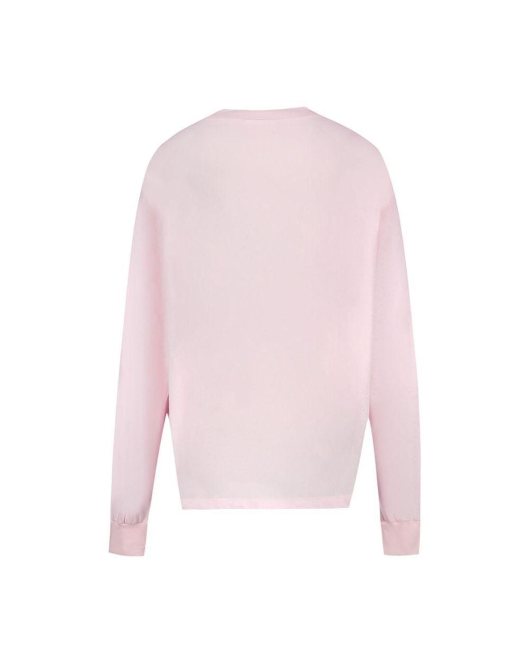 Ganni Pink Graphic Print Sweatshirt