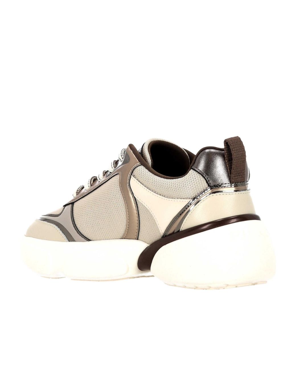 Pinko White Love Birds Panelled Sneakers