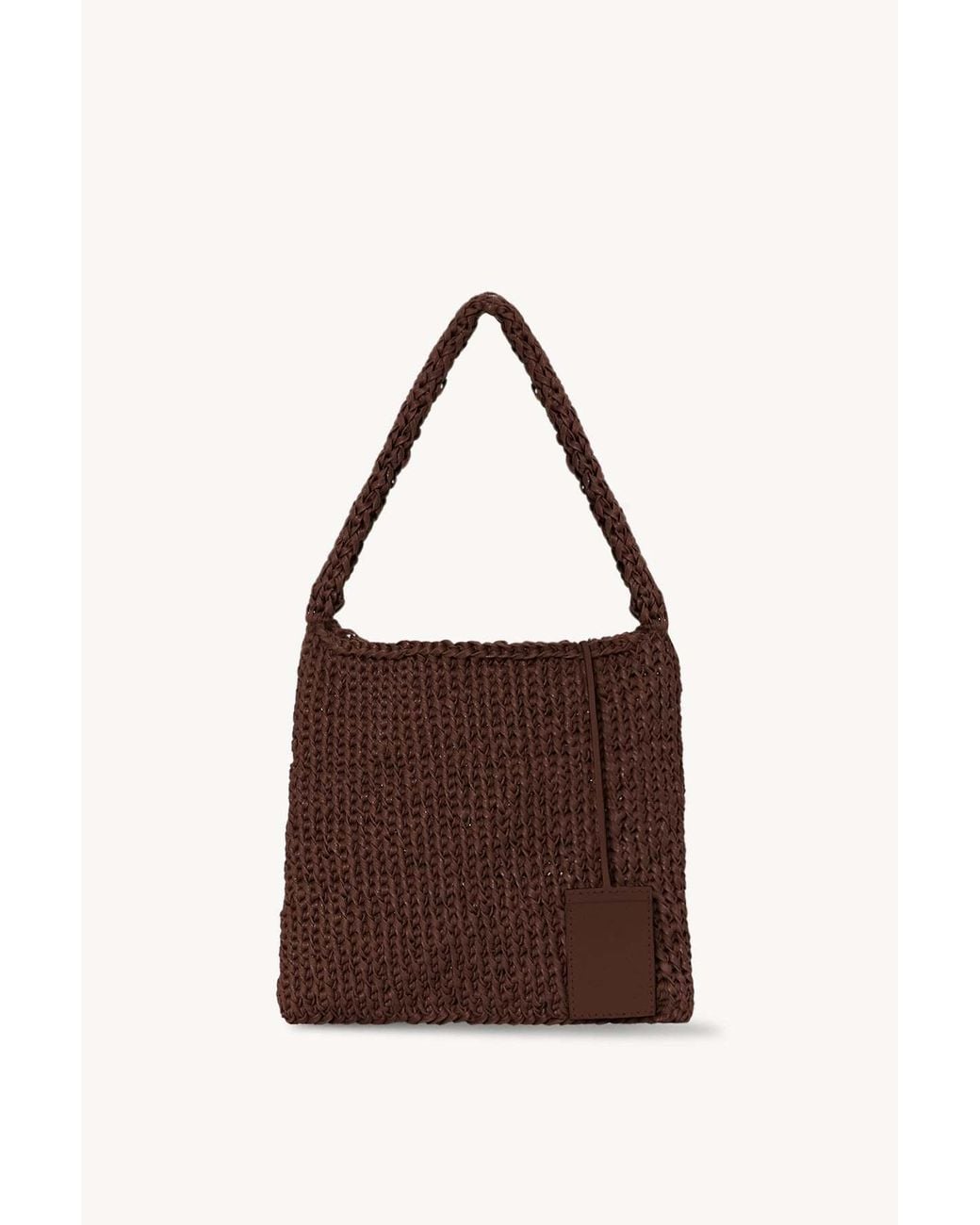 The Row Brown Cotton Rope Shoulder Bag
