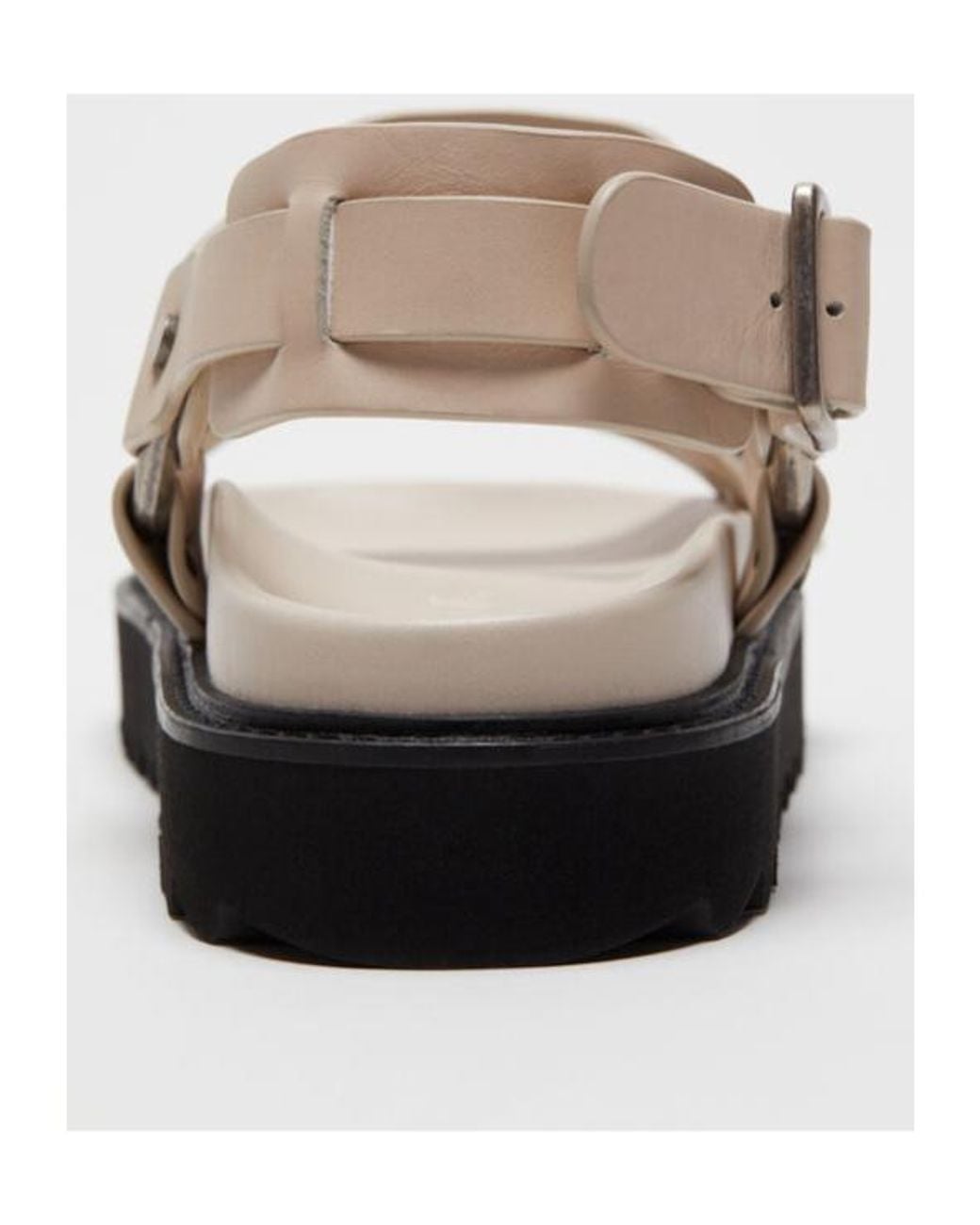 Acne Black Buckle-Fastening Leather Sandals