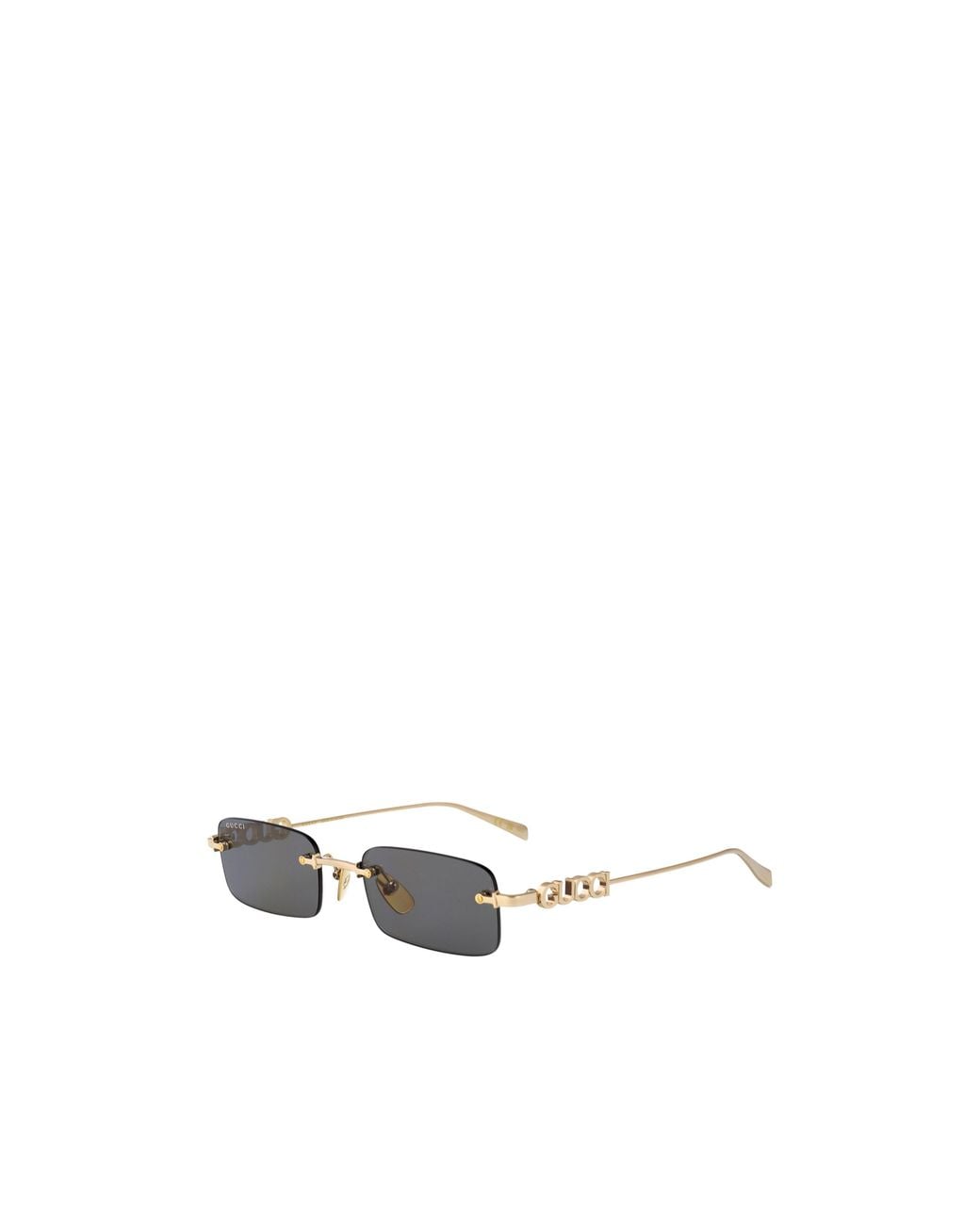 Gucci White Eyewear Rectangular Frame Sunglasses for men