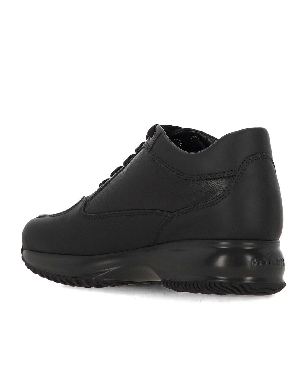 Hogan Black Interactive Studded Low-Top Sneakers