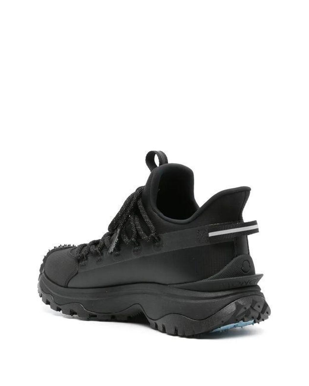 Moncler Black Trailgrip Lite2 Logo-Lettering Sneakers