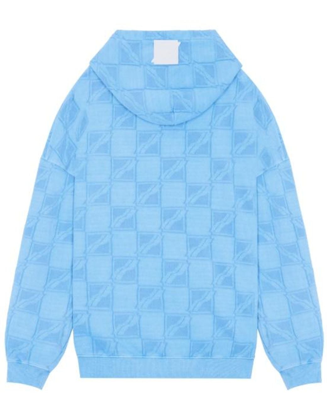 we11done Blue Printed Pattern Sweater for men