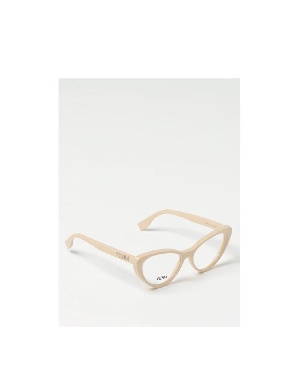 Fendi White Eyewear Butterfly Frame Glasses for men