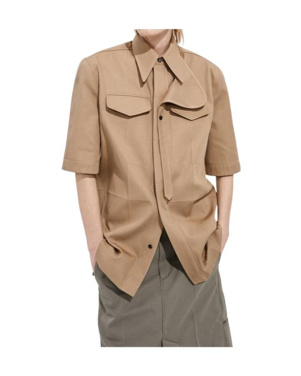 Bottega Veneta Natural Twill Shirt