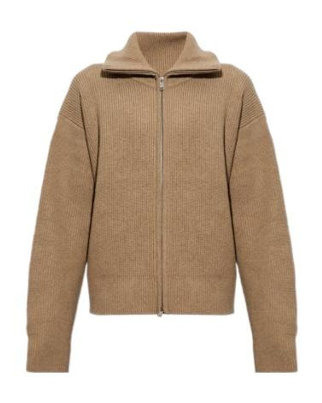 Studio Nicholson Natural Zip-Up Knit Top for men