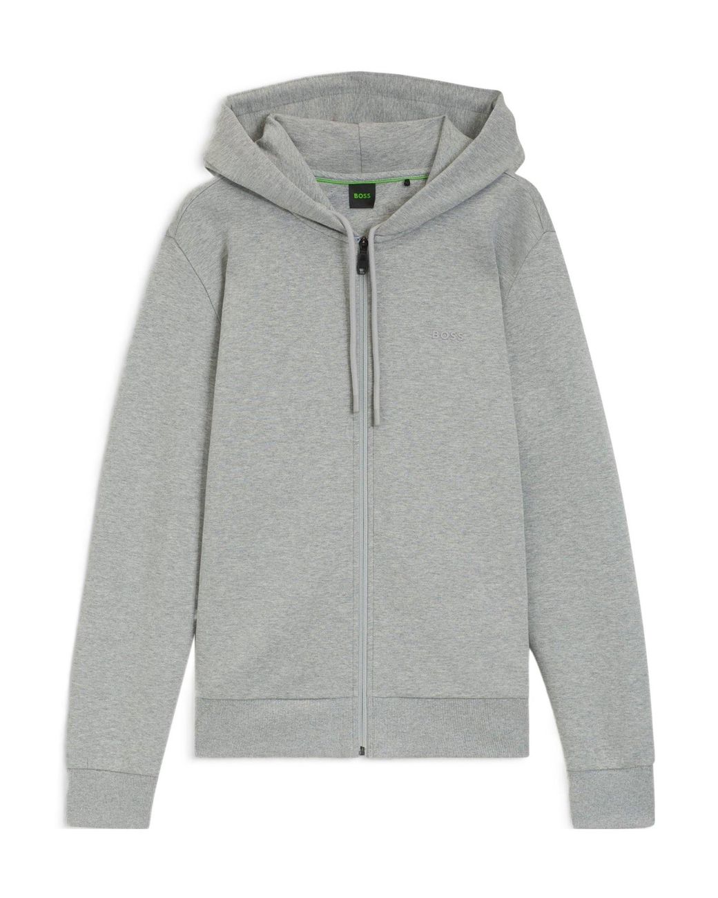 Boss Gray Full-Zip Hoodie for men