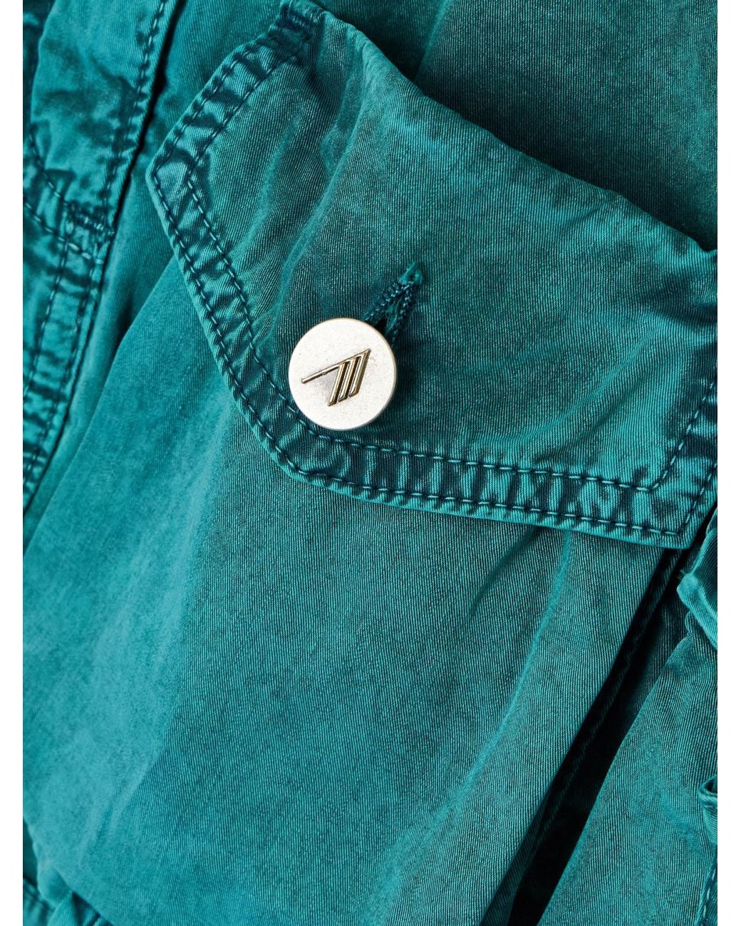 The Attico Blue Denim Mini Skirt